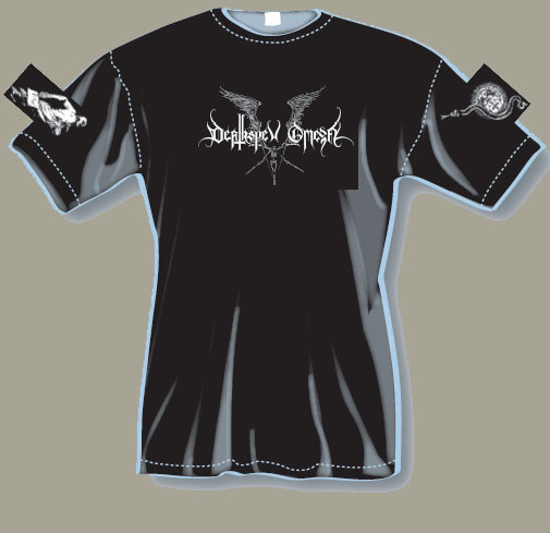 DEATHSPELL OMEGA - Logo white. M Size. - T-shirt